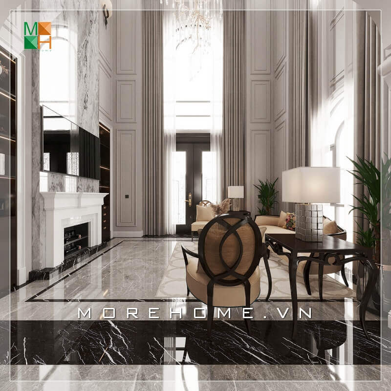 Mẫu kệ tivi đẹp, độc, lạ dành cho nội thất phòng khách biệt thự tân cổ điển cao cấp. Chiêm ngưỡng các mẫu thiết kế phòng khách biệt thự, nhà phố đẹp