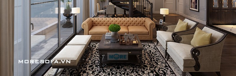 Sofa chung cư tân cổ điển Sofa chung cư tân cổ điển