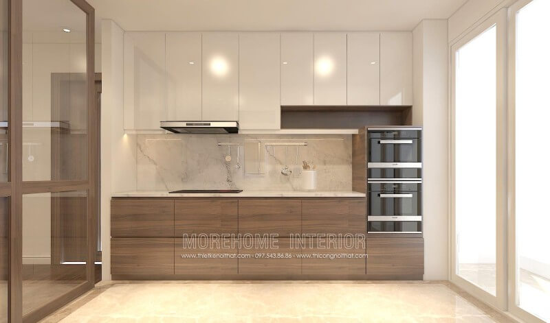Thiết kế nội thất tủ bếp nhà phố phong cách hiện đại và tinh tế Tủ bếp đẹp