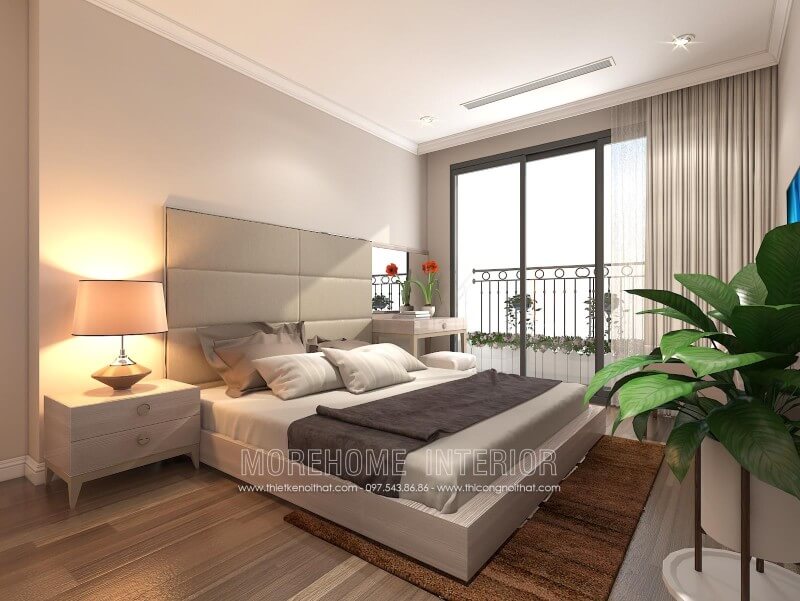 Giường ngủ bọc da đầu giường