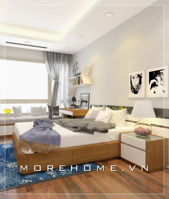 Giường ngủ chung cư hiện đại Giường ngủ chung cư hiện đại