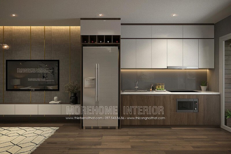 Tủ bếp gỗ công nghiệp hiện đại được yêu thích nhất trong vài năm trở lại đây Tủ bếp đẹp, sang trọng và đẳng cấp