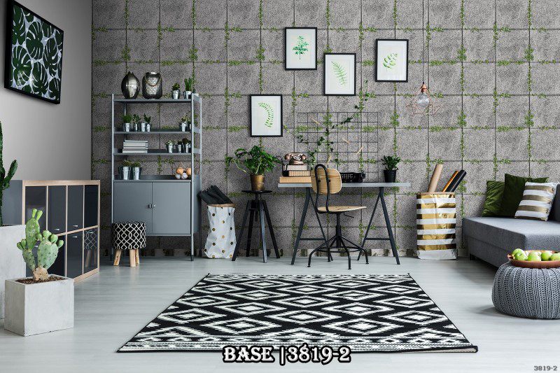 Kết hợp giữa mẫu giấy dán tường giả đá và đồ nội thất hiện đại, đơn giản, không gian của bạn sẽ trở nên sang trọng và tinh tế.